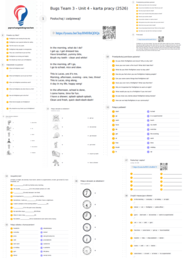 Bugs Team 3 – Unit 4 – karta pracy