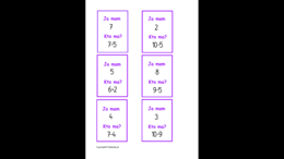 Zestaw kart typu kto ma, ja mam – dodawanie i odejmowanie