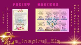 Pakiet materiałów na zakończenie roku: dyplomy, kartki do nagród, list, cytaty motywacyjne