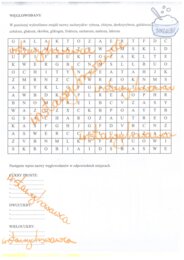 Węglowodany-wykreślanka
