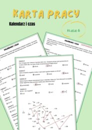 Karta pracy, połącz kropki, obliczenia zegarowe i kalendarzowe, klasa 6, kalendarz i czas