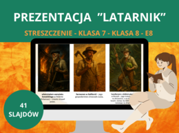 Prezentacja – „Latarnik” Henryka Sienkiewicza: szczegółowe streszczenie + 41 slajdów z ilustracjami [PPTX] – język polski, klasa 7, klasa 8, E8, egzamin ósmoklasisty