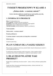 Tydzień projektowy klasy 4-6 – projekt interdyscyplinarny: polski, matematyka, przyroda, angielski - PAKIET MATERIAŁÓW! 5 DNI PRACY • 4 PRZEDMIOTY • 1 KOMPLETNY PROJEKT