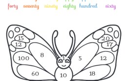 Numbers and colours - kolory i liczby kolorowanka