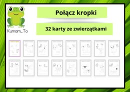 Połącz kropki- zwierzęta