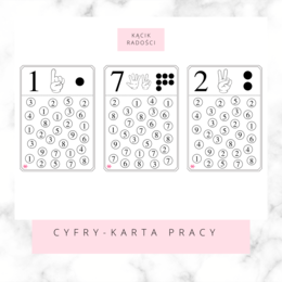 Cyfry - karta pracy