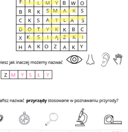 Poznawanie przyrody - karta pracy