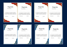 NAGRODA - wkładka do książki - dyplom - dyplomy - 8 wersji - zakończenie roku szkolnego
