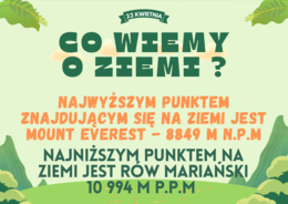 Gazetka szkolna 22 kwietnia Dzień Ziemi 2025 - Nasza Moc, Nasza Planeta