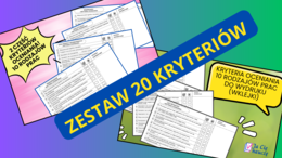 Kryteria oceniania cz. 1 i 2 - język polski (zestaw 20 kryteriów)