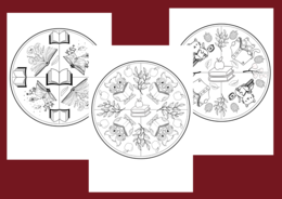 Jesienna MANDALA – jesień – kolorowanka – biblioteka