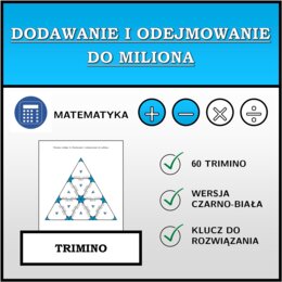 Trimino - Dodawanie i odejmowanie do miliona | matematyka