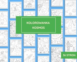 KOSMOS - zestaw kolorowanek 36 stron