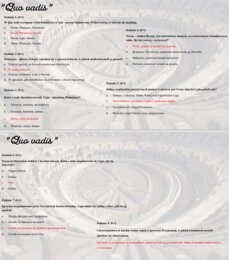 Test wprowadzający/powtórzeniowy z lektury "Quo vadis"