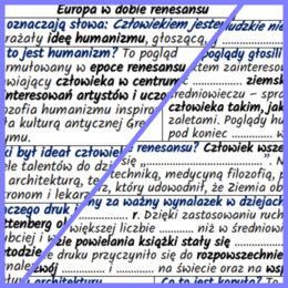 Europa w dobie renesansu – notatki i karta pracy