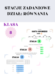 Stacje zadaniowe – równania