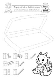 Karty pracy - klasa 1 - język angielski, ćwiczenia grafomotoryczne