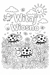 Kolorowanki Witaj Wiosno 10 sztuk