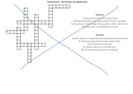 Krzyżówka powtórzeniowa - Mieszko I, Bolesław Chrobry, Kazimierz Wielki