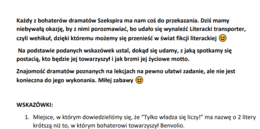 Zagadka logiczna - dramaty Szekspira