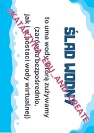 WIRTUALNA WODA - KROPLE WODY DEKORACJA - DZIEŃ WODY