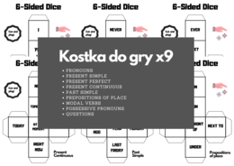 SPEAKING DICE (w dziewięciu wersjach) ROLL AND SPEAK