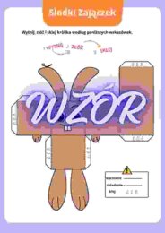 Słodki Zajączek – kreatywny szablon do składania