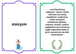 Fiszki, pojęcia antyk, 14 haseł z definicjami, pdf