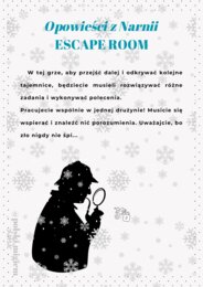 ESCAPE ROOM - "Opowieści z Narnii"