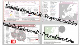 Sketchnotka - notatka „Mapa polityczna Europy i podział administracyjny Polski” wykonana w power point do edycji. Geografia 7; „Ludność i urbanizacja”