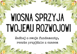 WIOSNA SPRZYJA TWOJEMU ROZWOJOWI - zestaw materiałów