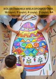 WIELKANOCNA KOLOROWANKA - zestaw różnych rozmiarów
