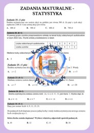 Zadania maturalne- statystyka