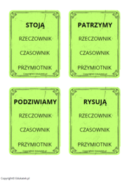 Klamerkowe części mowy - wyrazy