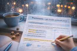 Deszczowe metafory – ćwiczenia z języka polskiego