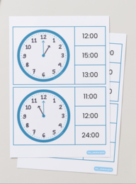 Odczytywanie pełnych godzin - klamerki