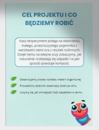 Eksperymentalne kompostowanie. Eksperyment. Doświadczenie. Proces rozkładu.