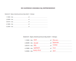 Together dla Klasy 5 Unit 6 Materiały dodatkowe, powtórzenie, ćwiczenia, zadania, karty pracy, język angielski, słownictwo, gramatyka, komunikacja, nazwy zawodów, miesięcy, odczytywanie dat, przeszła forma czasownika być, was were