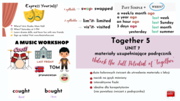 Together 5, unit 7, materiały dodatkowe do podręcznika, Past Simple, no-prep