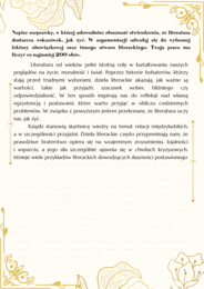 Gotowa wzorcowa rozprawka (egzamin ósmoklasisty) - udowodnij słuszność stwierdzenia, że literatura uczy nas, jak żyć.