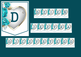 DZIEŃ JĘZYKA OJCZYSTEGO – biblioteka – GIRLANDA - gazetka – wersja 4