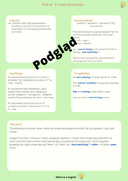 Czasy przeszłe - zestawienie