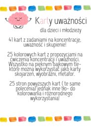 Karty uważności dla dzieci i młodzieży