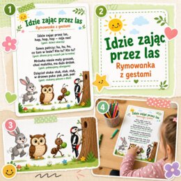Rymowanka: idzie zając przez las