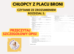 📚 „Chłopcy z Placu Broni” – rozdział 3 – czytanie ze zrozumieniem + klucz odpowiedzi