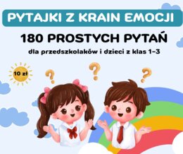 PYTAJKI Z KRAIN EMOCJI – 180 PROSTYCH PYTAŃ + GRATIS