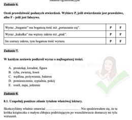 wiedza o języku na egzaminie ósmoklasisty - Zestaw nad Zestawami
