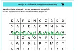 Okres napoleoński - stacje zadaniowe klasa 6