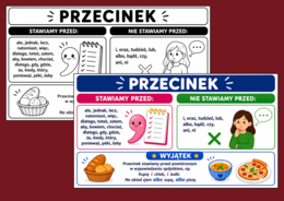 ✍️INTERPUNKCJA - przecinek - infografiki i wklejki