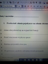 Sprawdzam swoją wiedzę z wypowiedzenia złożonego podrzędnie